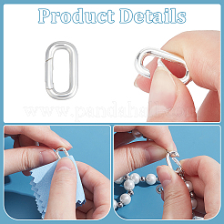 2 шт. 925 кольца-пружинки из стерлингового серебра&nbsp;STER-UN0001-98