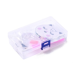 Diy katze speziell geformte diamantmalerei mini schminkspiegel kits&nbsp;DIY-P048-02