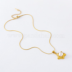 3 шт. ожерелье из нержавеющей стали с имитацией жемчуга в форме звезды для женщин DN6793