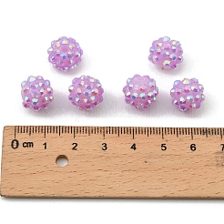 AB-цвет смолы горный хрусталь бисер RESI-S315-10x12-10