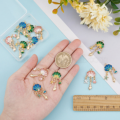 12шт 3 цвета легкие золотые подвески с эмалью&nbsp;FIND-SC0002-77