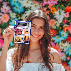 Изготовленные на заказ прозрачные штампы из ПВХ на летнюю тематику&nbsp;DIY-WH0631-0219