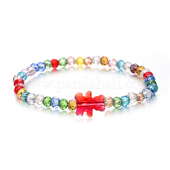 100шт гальванические прозрачные стеклянные бусины&nbsp;EGLA-CJ0001-15