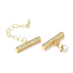 Удлинитель цепи из латуни с кубическим цирконием KK-F893-01G