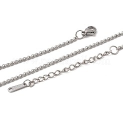 12 Stück 2 mm 304 Edelstahl Rolo Kette Halsketten für Männer und Frauen&nbsp;NJEW-H093-12P