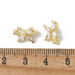 Ottone micro spianare zirconi collegamenti multi-strand&nbsp;KK-F893-08G