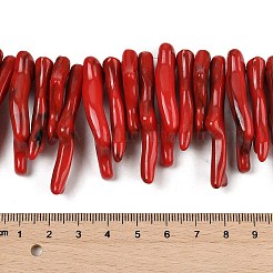 Нити бусин из непрозрачного акрила SACR-P033-01A-07