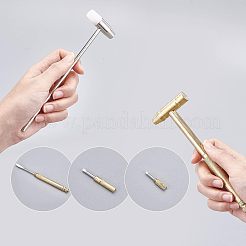 2 шт. 2 стиля мини-медный молоток и мини-железный молоток TOOL-NB0001-77