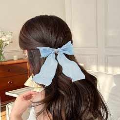 4 шт. 2-х цветные тканевые длинные заколки-банты для волос&nbsp;OHAR-LP0001-29B