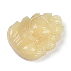 ガラスチャーム  キツネのチャーム  ライトカーキ  30x24x10mm  穴：1mm&nbsp;GLAA-G121-05F