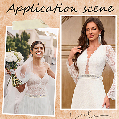 Сплав горный хрусталь цепной ремень AJEW-WH20072-39B