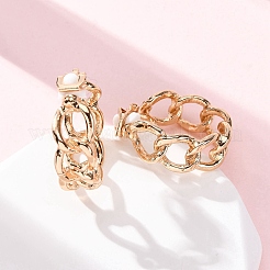 Клипсы из сплава силикона EJEW-Z120-01G-01