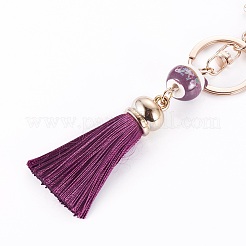 Фарфоровый брелок с котенком ручной работы KEYC-L026-03G