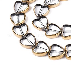 Стеклянные бусины с гальваническим покрытием &nbsp;EGLA-T021-23B