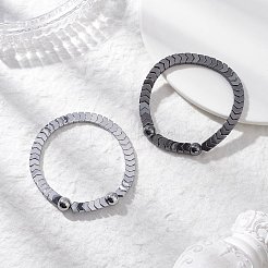 2 шт. немагнитные синтетические гематитовые бусины&nbsp;BJEW-JB12593