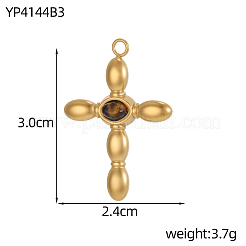 Подвески из нержавеющей стали 304 и натуральных драгоценных камней.&nbsp;STAS-OY012-32G