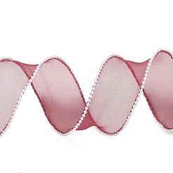 5 ярд сетчатой ленты с жемчужной окантовкой из АБС-пластика для изготовления бантов OCOR-B004-01A-03