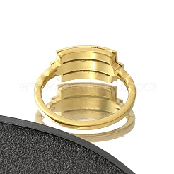 Текстурированное прямоугольное кольцо из нержавеющей стали 304 для женщин&nbsp;RJEW-L126-05B-05G