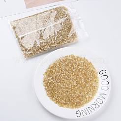 Прозрачные цвета блестящие стеклянные бусины из стекляруса SEED-N005-001-A10