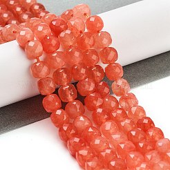 Natürliche weiße Jade perlen Stränge&nbsp;G-H028-A09-20