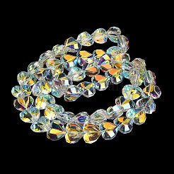 Гальванизируйте прозрачное стекло бисер нитей&nbsp;EGLA-B012-AB