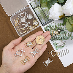 16 stücke 8 arten messing kristall strass schuh dekoration&nbsp;FIND-HY0004-88