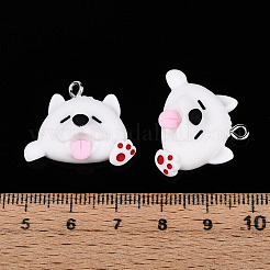 Мультяшные подвески из непрозрачной смолы RESI-G054-01B-P