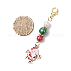 12 шт. рождественские украшения из эмалевого сплава HJEW-JM03682