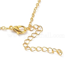 Ожерелье из сплава с прозрачным кубическим цирконием для женщин NJEW-G107-02G