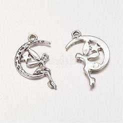 Zink-Legierung Fee Sprite Charme&nbsp;PALLOY-A18526-AS-FF