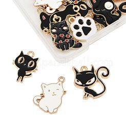 20шт 10 стиля подвески из сплава с эмалью&nbsp;ENAM-FP0003-15