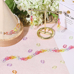 560 шт. 7 цвета прозрачные акриловые соединительные кольца MACR-CA0001-42