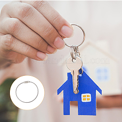 201 брелок из нержавеющей стали с тросом KEYC-DC0001-08