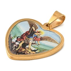 Pendentifs en acier inoxydable 304 avec placage ionique (IP)&nbsp;STAS-H182-11C-G