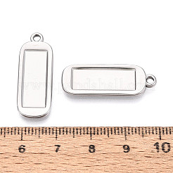 Оправы для подвесок из нержавеющей стали 304 в виде кабошонов&nbsp;STAS-N108-64P