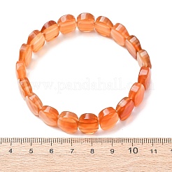 Браслеты из окрашенных и подвергнутых термической обработке натуральных граненых бусин из сердолика для женщин.&nbsp;BJEW-K251-07P