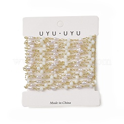 Пластиковые цепочки ручной работы из жемчуга и счетов из бисера CHC-C026-27