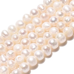 天然養殖淡水パールビーズ連売り  ポテト  乳白色  3~4x3~5.5mm  穴：0.6mm  約96~98個/連  13.78~13.98インチ（35~35.5cm）&nbsp;PEAR-N013-03E-01