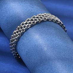 Bracelets à maillons en acier inoxydable 201 pour femmes et hommes&nbsp;STAS-T077-20P-01