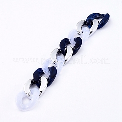 Catene per cordoli acriliche fatte a mano stile imitazione pietra preziosa&nbsp;AJEW-JB00534-03