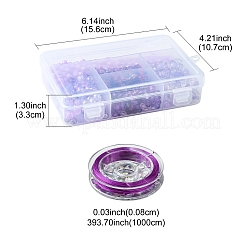 Набор для изготовления эластичного браслета из акрила и бисера своими руками&nbsp;DIY-YW0008-80