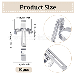 10 шт. зажимы для фонарика из нержавеющей стали 420&nbsp;AJEW-UN0002-68