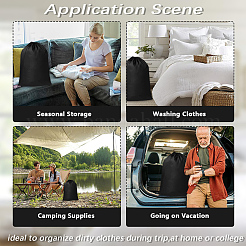 Сумки для хранения из ткани оксфорд с завязками&nbsp;AJEW-WH20816-044B-01