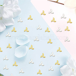 200 шт. 2-х цветные гальванизированные немагнитные синтетические гематитовые бусины G-AR0005-65