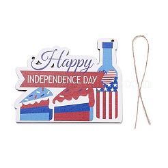 Доска плотности деревянная стена украшение дверная табличка подвески&nbsp;HJEW-C004-12