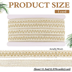 Полиэстеровые плетеные волнистые ленты&nbsp;OCOR-WH0112-017A