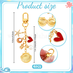 4 шт. Подвески из сплава с эмалью&nbsp;KEYC-PH01587