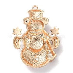 Рождественские подвески из цинкового сплава со стразами&nbsp;LS-PALLOY-K008-02D-KCG