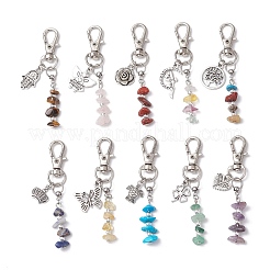 Подвески из бисера из натуральных и синтетических драгоценных камней HJEW-JM03265