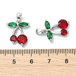 Breloques en laiton et zircon cubique Shegrace&nbsp;X-XGRQ3P816-625P